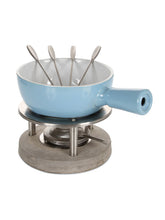 Fondue Set Blue