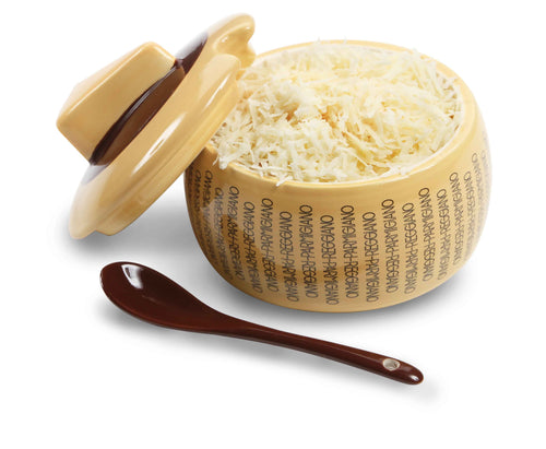 Big ceramic Cheese holder with spoon (6 pcs)