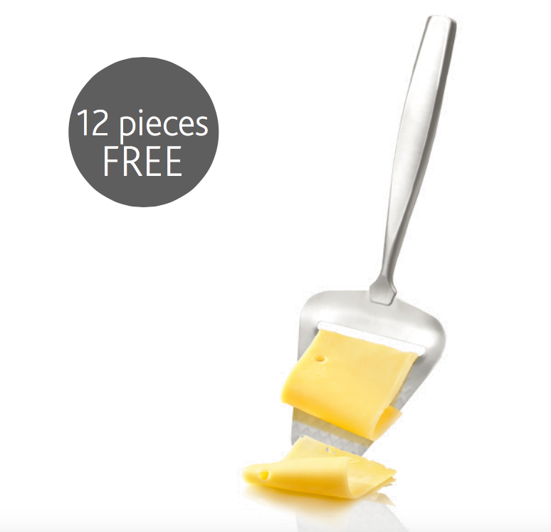 12 free Monaco + from deal: Buy 60, get 12 FREE Monaco+ Cheese Slicers!