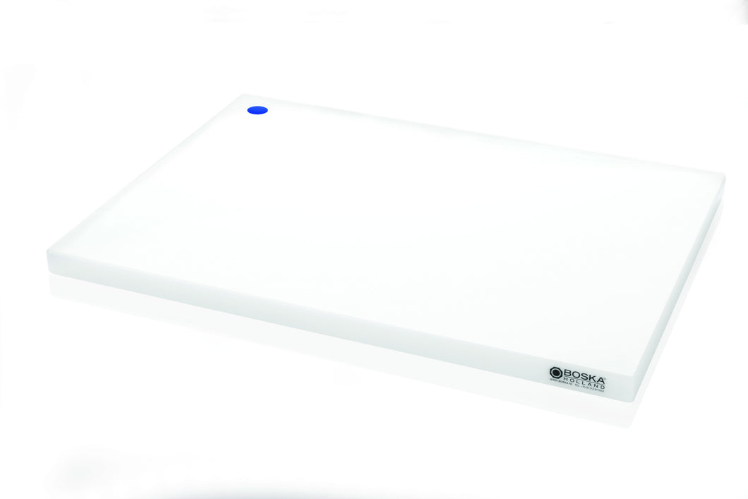 Snijplank kunststof blauwe markering