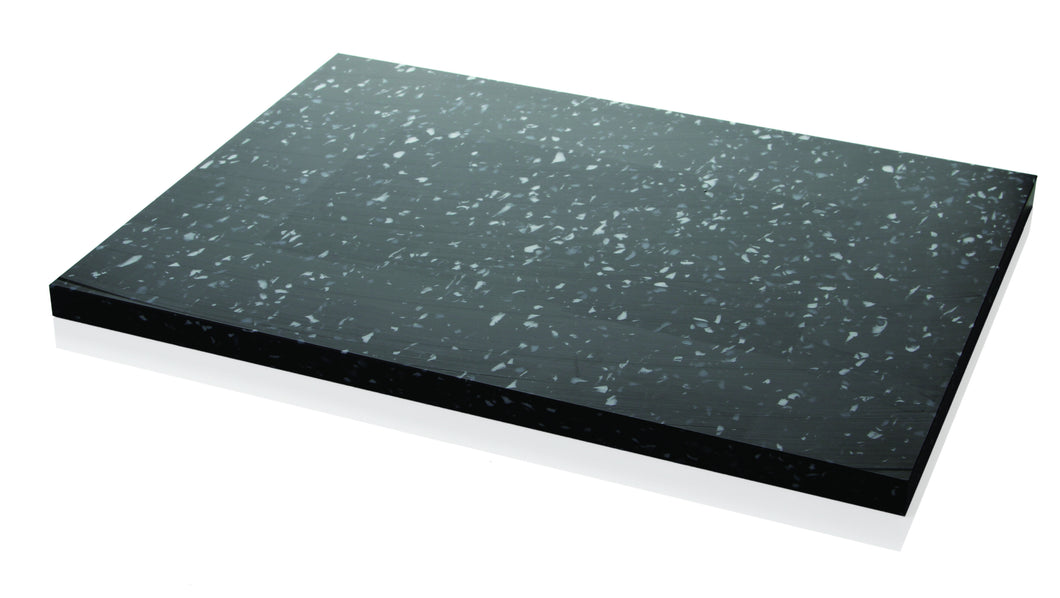 Snijplank zwart/wit kunststof