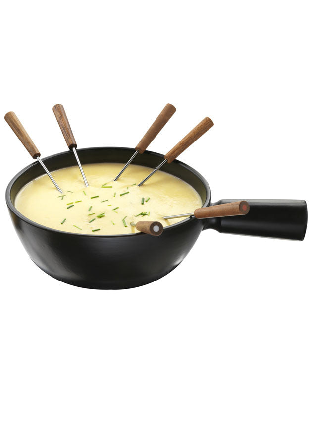 Fondue Pot Black